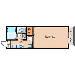 県総合運動場駅 徒歩12分 1階の物件間取画像